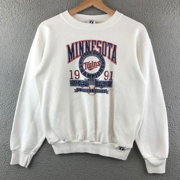 Vintage Minnesota Twins 1991 Champions Sweatshirt Logo 7 Kids XL(18-20) - Picture 1 of 11